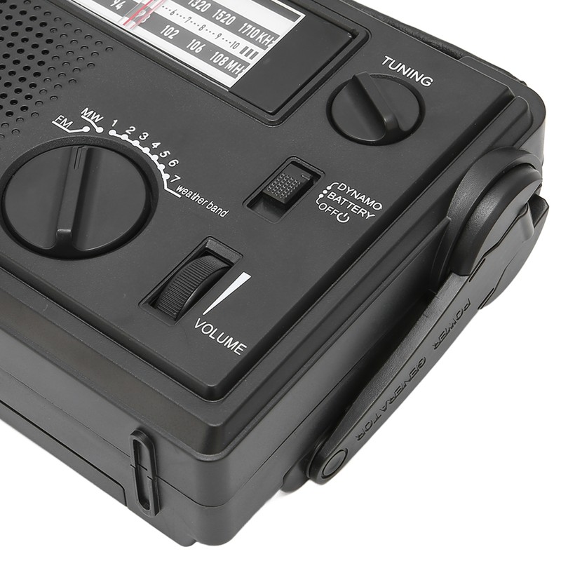 Crank Radio Portable FM AM WB Band Multi Powered Emergency
