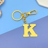 Initial Letter Keyring Initial K Key Ring for Purse Handbags