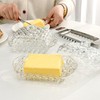 4-Pack Small Glass Serving Dish with Cover for Butter, Cream