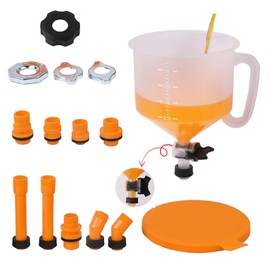 Mafartikol No-Spill Coolant Funnel Kit,Universal Fitment15Pcs.Spill Proof Funnel Bleeder with Adapters.