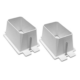 iMBAPrice BE1-2 (1-Gang) Electrical Power Outlet Box Extender - White, 2-Pack