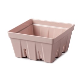 Zeal Fridge Storage Box for Fruits and Berries, Melamine Kitchen Storage Container – Wash and Serve Berry Colander Box, 12cm (Rose Pink)