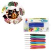 Crochet Hook Set Assorted Size TPR Soft Handle Sturdy Aluminium