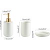 Accesorios de baño gris – Set de 4 piezas PATOFIN