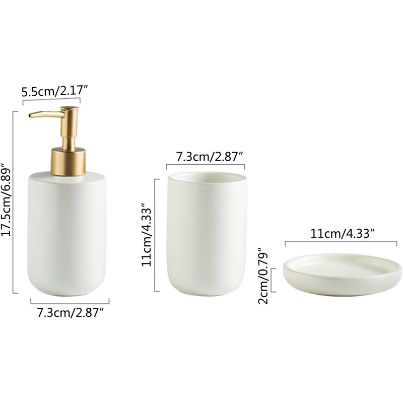 Accesorios de baño gris – Set de 4 piezas PATOFIN