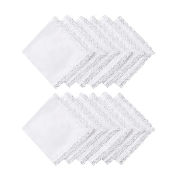 HOULIFE Ladies Handkerchief – Small Hankerchieves Ladies, Colourful Embroidered Lace