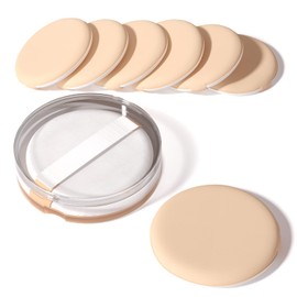 Esponja de maquillaje para cojín de aire, color beige, albaricoque, 8 unidades