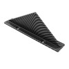 4PCS Car Rear Bumper Shark Fin Triangle Spoilers Universal Carbon