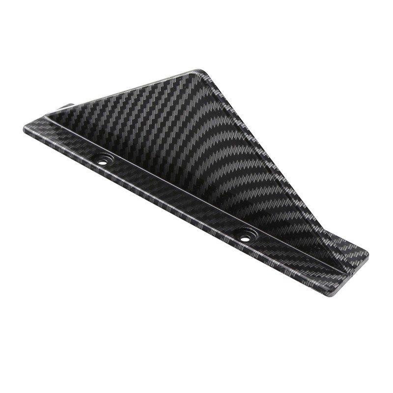 4PCS Car Rear Bumper Shark Fin Triangle Spoilers Universal Carbon