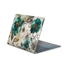 Skins4u Laptop Aufkleber, Notebook Skin Schutzfolie, Seidenmatt, Kratzfest, Blasenfrei, Selbstklenend Vinylfolie Rückstandslos Entfernbar 10 bis 17 Zoll Laptops (Green Heaven, 25,4 x 20,3cm)