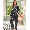 EPLAZA Silk Pajamas for Women Satin Pajamas Set 5 Pcs