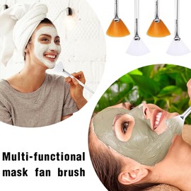 Pack of 12 Fan Brush Face Mask Brush Soft Makeup Mask Brushes Tools Face Brushes Acid Applicator Beautician Brush for Women Girls Mud Clay Mask