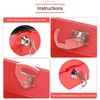 1Pc Mini Portable Iron Petty Lockable Cash Money Coin Safe