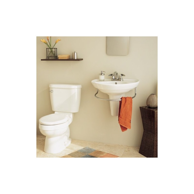 American Standard 3520.000.295 Ravenna Integral Towel Bar, Satin Nickel, 19.31"