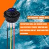 HUAREW Blue Round LED Rocker Switch with Waterproof Housing 3