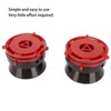 1 Pair NAB Hub Adapters Professional Polished Aluminum Reel to