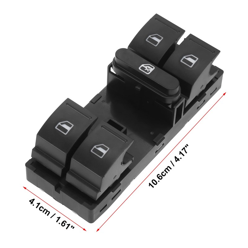 X AUTOHAUX Master Driver Side Power Window Switch 1K4959857AREH Replacement