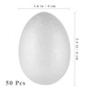 PRETYZOOM 50pcs Foam Eggs Easter Styrofoam Polystyrene Egg Shapes Easter