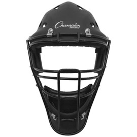 Champion Sports Hockey Style Catcher's Helmet Mask - Adult/Youth Sizes - High-Impact ABS Construction Catcher's Mask - Ventilation Holes - Foam Liner - Adjustable - Reinforced Cage - NOCSAE® and SEI