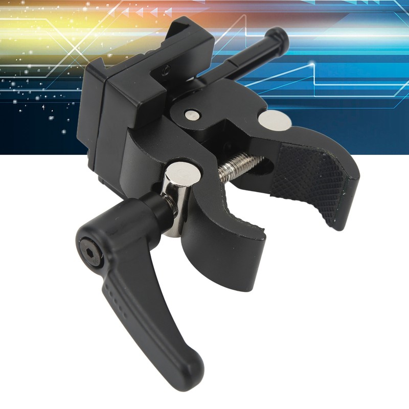V Lock Battery Adapter with Crab Clamp Aluminum Alloy Mount