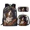 17 Inch Animal Print School Backpack And Lunch Box Set
