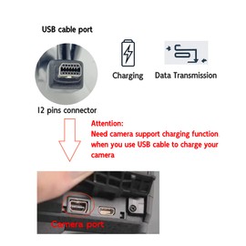 FCD TRUST 5Ft for Olympus Camera Charger CB-USB5 CB-USB6 CB-USB8 Compatible with Olympus Tough TG-310, TG-320, TG-610, TG-810, TG-820, TG-835, TG-850, TG-860,TG-870 Camera