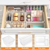 WOWBOX 44 PCS Clear Plastic Drawer Organizer Set, 5 Varied