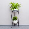 FaithLand 2 Pack Metal Plant Stands, Tall Planter Holder Indoor