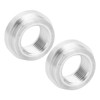 2Pcs FemaleThreaded Joint 8AN Car Liquid Flange Welding Aluminum Threaded