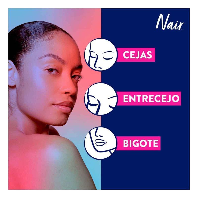 Tiras de Cera Fría Corporal Nair Sensible 40 piezas