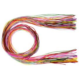 LILAJ Fashion Scooby String Colourful Pack – Elastic Translucent Lacing - for DIY Jewellery Making Necklace Keychains Bracelets Shoelaces Craft Decoration Projects Pack of 40