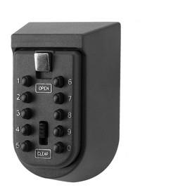 MAGT Key Safe, 10 Buttons Password Key Safe Wall Mount Key Box Key Box Safe Security Key Storage Box Organiser