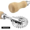 QWORK Ravioli Stamp Maker Cutter with Roller Wheel Set –