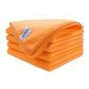 SOFTSPUN Microfiber Cleaning Cloths, 5pcs 40x60cms 340GSM Orange! Highly Absorbent
