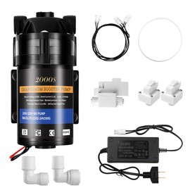 2025 Upgrade 200GPD Universal 8800 Booster Pump Kit for RO Water System | 200PSI High Pressure Upgrade | Compatible with All RO Water Filtration Systems |5X Faster Flow Rate