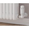 Thermostatic Radiator Valve Corner TRV White – Zeta