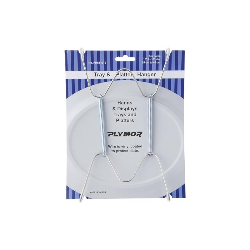 Plymor Stainless Steel Wall Mountable Tray and Platter Hanger, 8.25"