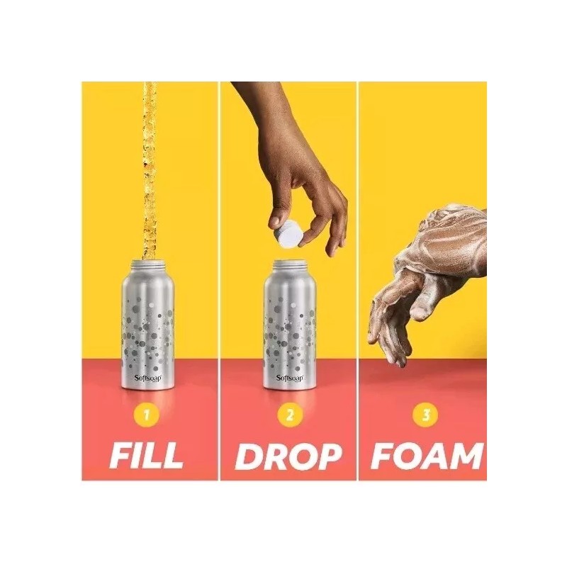 Softsoap Foaming HandSoap Starter Kit w/ Aluminum Bottle Pump 8