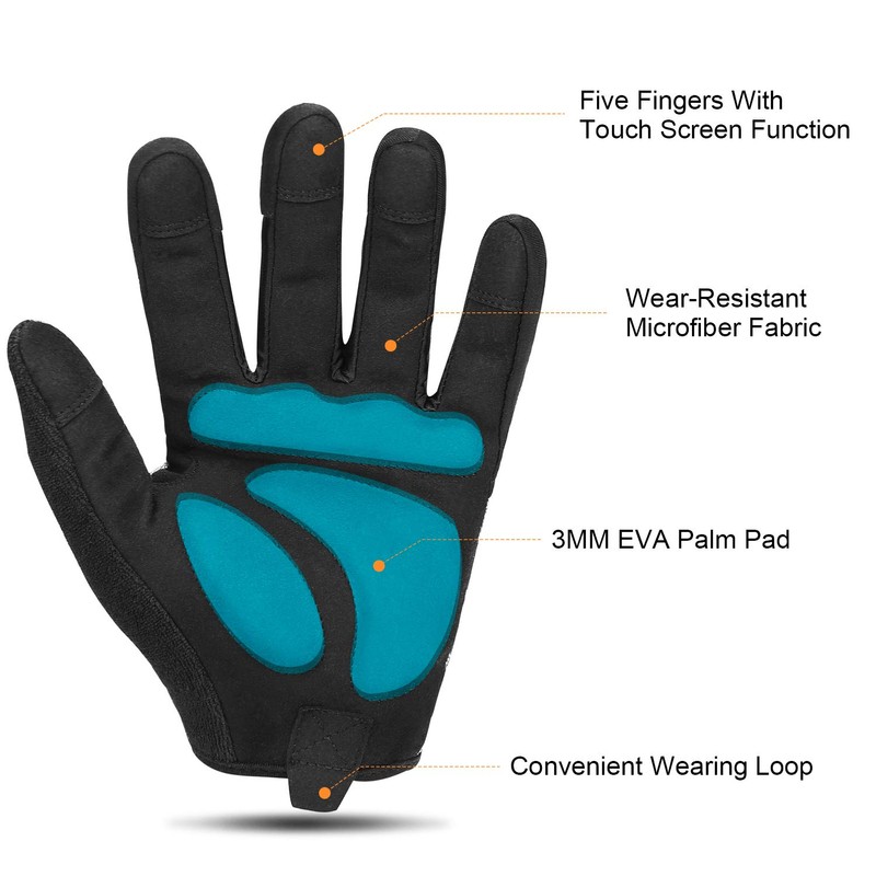 KUTOOK Airsoft Gloves Bike Gloves Men Touchscreen for Shooting Black