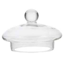 Kichvoe Glass Teapot Lid Replacement Heat-resistant Lid for Teapot Easy to Use Decorative Accessory Prevents Liquid Leakage for Home Parties Camping