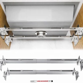 Sink Support | Undermount Kitchen Sink Brackets | 28.0-39.4 inches(71-100CM) Heavy Duty Adjustable Stainless Steel Pole - Undermount Sinks Kit for Kitchen, Bathroom, 2 Packs