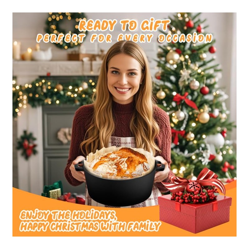 Cast Iron Dutch Oven for Bread Baking, Banneton Bread Proofing