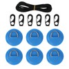 Yetaha 6 Pack Stainless Steel D Rings PVC Patch, 8.2ft