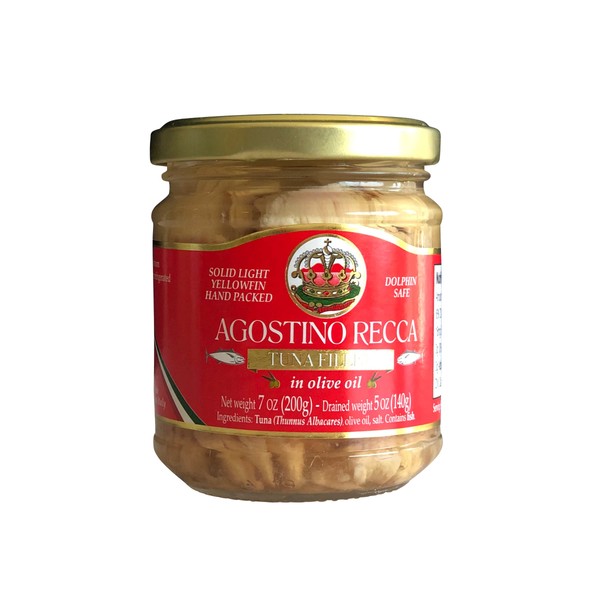 Agostino Recca Yellowfin Tuna Fillets (Filetti di Tonno) in Pure Olive Oil 7 oz