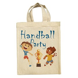 clothinx Sustainable Party Bag Bag Set with Birthday Theme Handball Pack of 10, handball