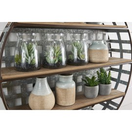 K&K Interiors Ceramic-VASES, Size: 13. 5" x 11. 5" x 14", Cream