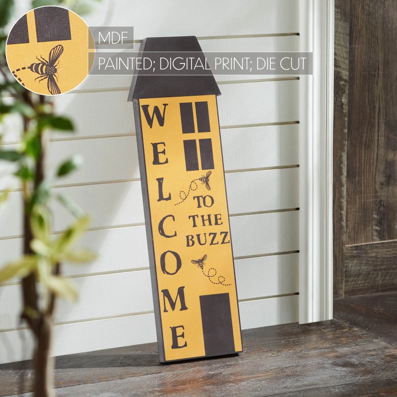 VHC Brands Buzzy Bees Welcome To The Buzz Saltbox House
