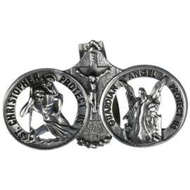 Cathedral Art, St. Christopher (Abbey & CA Gift) Auto Visor Clip, Guardian Angel