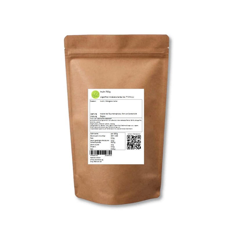 Inulin 750 g Soluble Fibre Vegan Vegetable Oligofructose