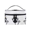 HAUYE Makeup Bag Cat Paw Print Travel Cosmetic Bags Organizer